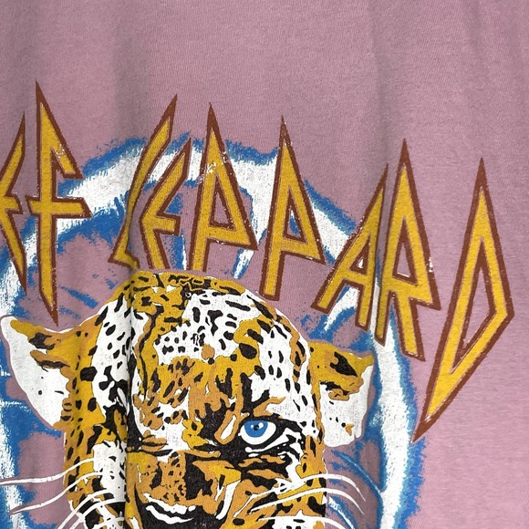 DAYDREAMER: DEF LEPPARD ADRENALIZE TOUR TEE in Pink Size Small NEW - Picture 7 of 8